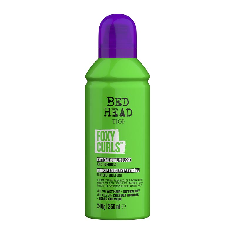 TIGI Bed Head Foxy Curls Mousse | curly hair | frizzy hair | extreme curl mousse | enhance curl definition | super hold 