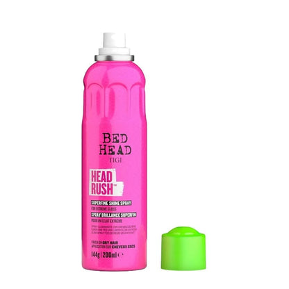 TIGI Bed Head Headrush Superfine Shine Spray For Extreme Hair Gloss Bottle