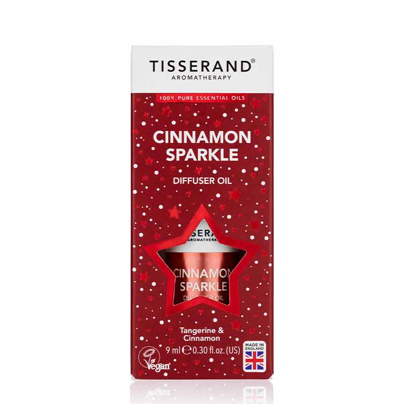 Tisserand Cinnamon Sparkle Diffuser Oil, Tangerine & Cinnamon Scented, Christmas gifts, stocking fillers, aromatherapy