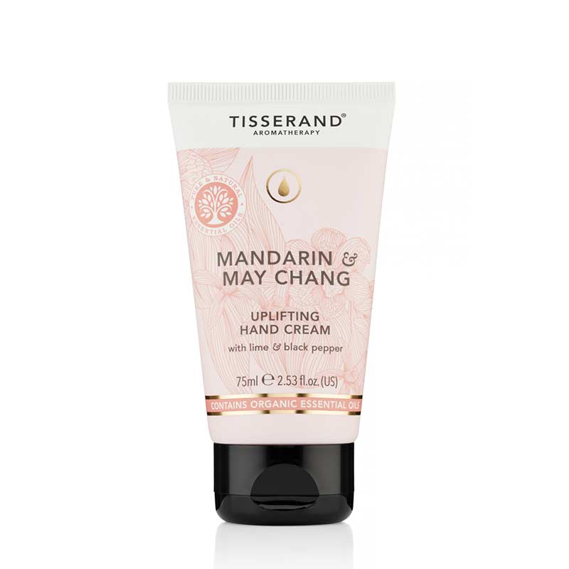 Tisserand Mandarin and May Chang Hand Cream | uplifting | for dry hands | aromatherapy | lime and black pepper | hand moisturiser