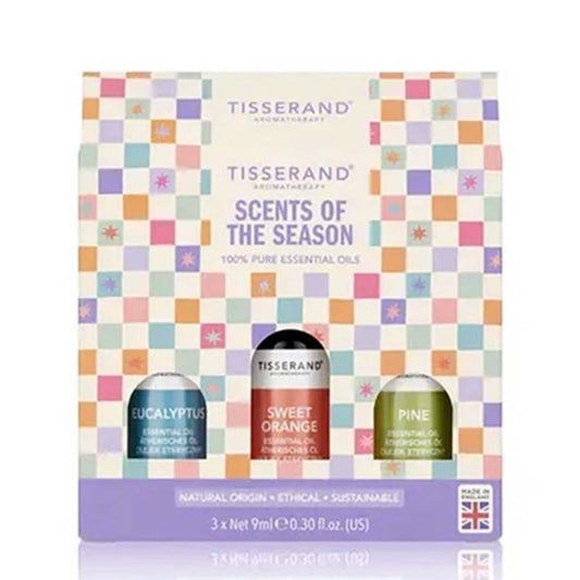 Tisserand Scents Of The Season Essential Oil Trio Gift Set Product Image White Background
