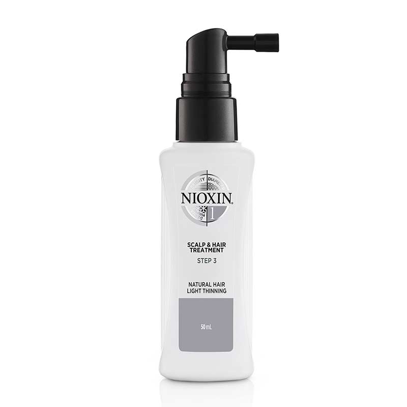Nioxin System 1 Scalp & Hair Treatment | natural hair with light thinning