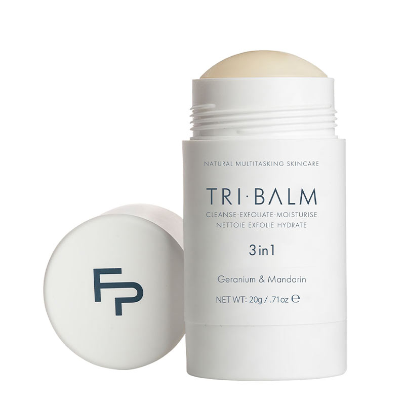  Formulae Prescott | Tri Balm | Essential Stick | luxury | multipurpose | skin balm | cleanses | exfoliates | moisturizes | one step | high performing | convenient stick | mess-free | easy to use | all skin types | all genders | travel size