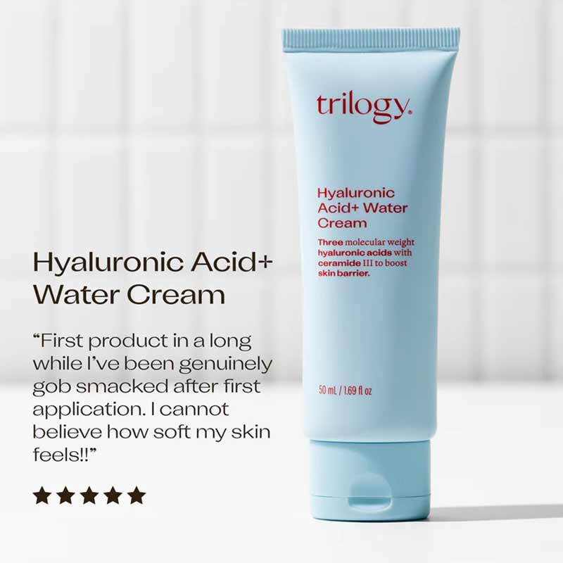 Trilogy Hyaluronic Acid+ Water Cream, Trilogy skincare