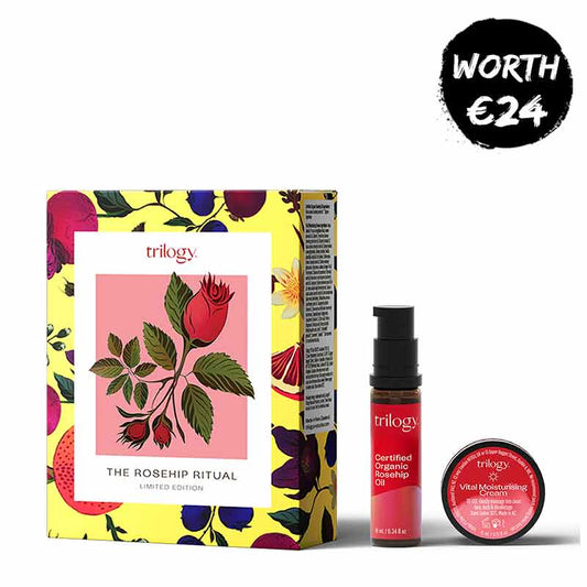 Trilogy The Rosehip Ritual Skincare Gift Set, Rosehip Oil and Vital Moisturising Cream