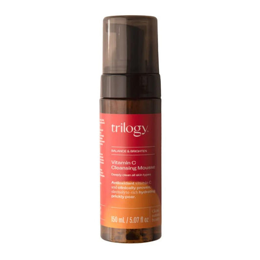 Trilogy Vitamin C Cleansing Mousse, brightening cleanser, Trilogy facial cleanser