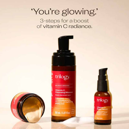 Trilogy Vitamin C Cleansing Mousse, cleanser for dull skin
