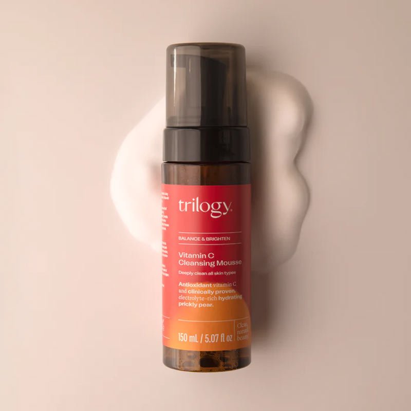 Trilogy Vitamin C Cleansing Mousse, Trilogy cleanser, brightening skincare