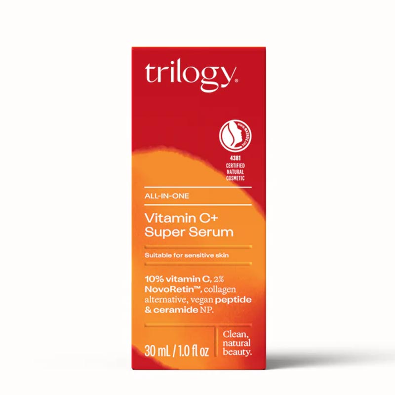 Trilogy Vitamin C+ Super Serum | powerhouse blend of eight active ingredients | improves pigmentation, refines pores, and smooths fine lines | Dermatologically tested | suitable for all skin types