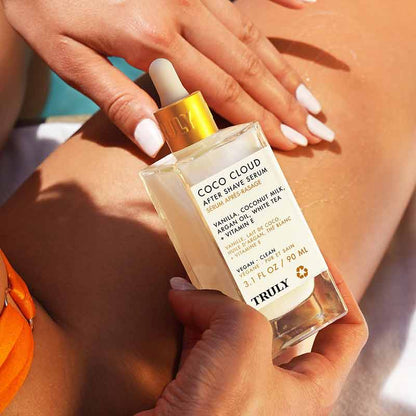 Truly Beauty Coco Cloud After Shave Serum Lifestyle Model Image