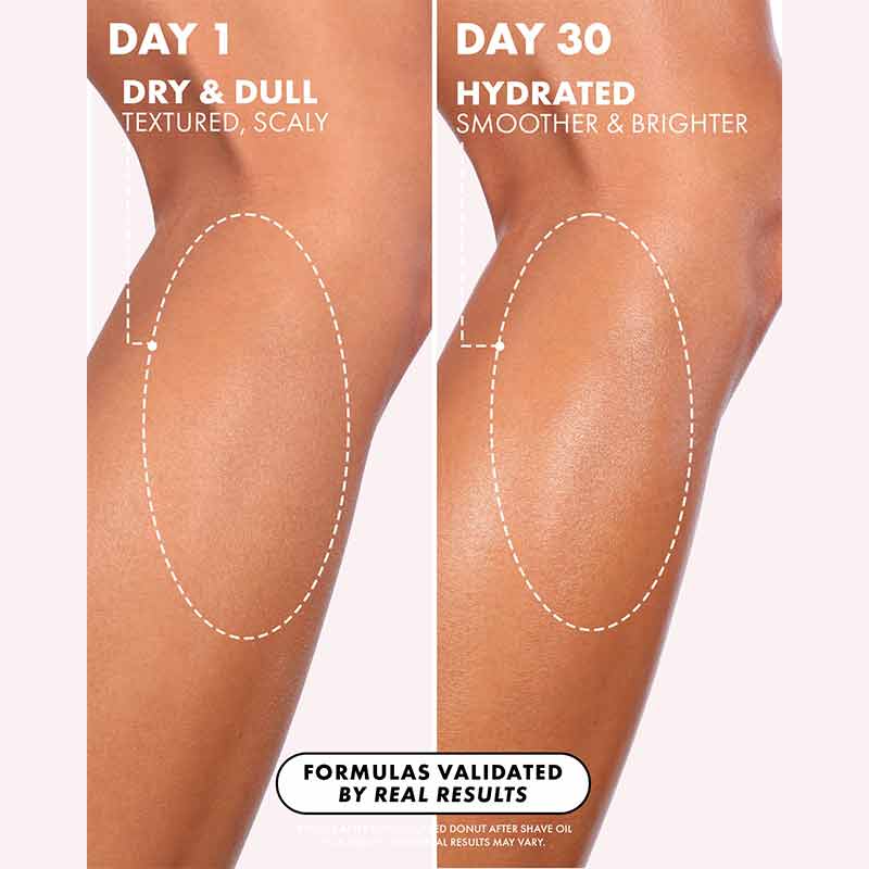 Truly Beauty Glazed Donut After Shave Oil Results On Legs