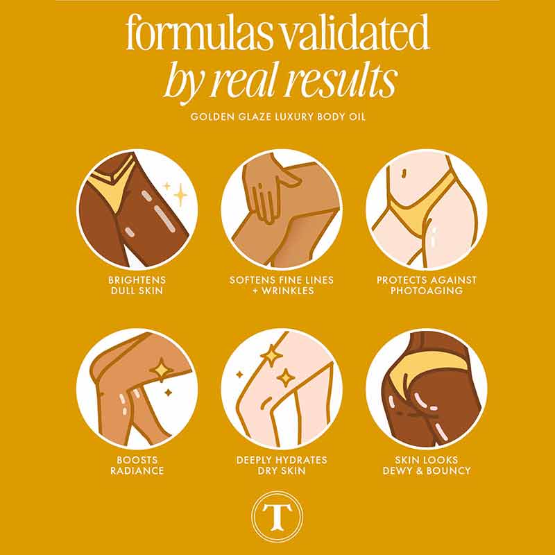 Truly Beauty Golden Glaze Luxury Body Oil Results