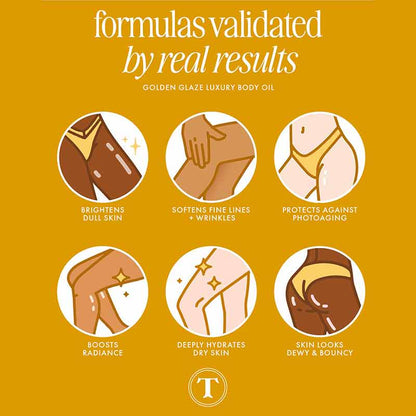 Truly Beauty Golden Glaze Luxury Body Oil Results