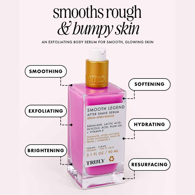 Truly Beauty Smooth Legend After Shave Serum Smooths Rough Bumpy Skin