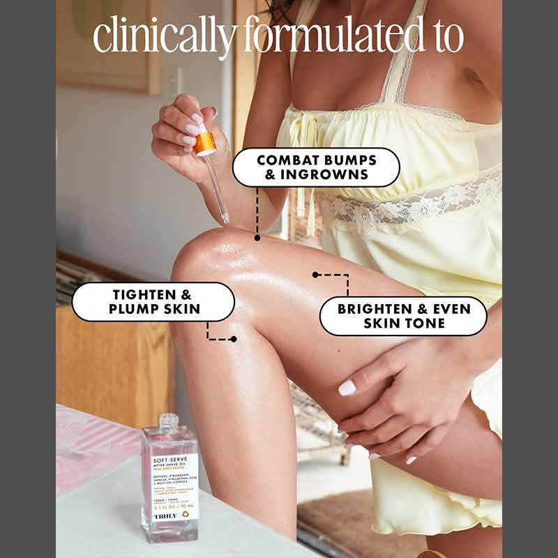 Truly Beauty Soft Serve After Shave Oil Benefits On Legs
