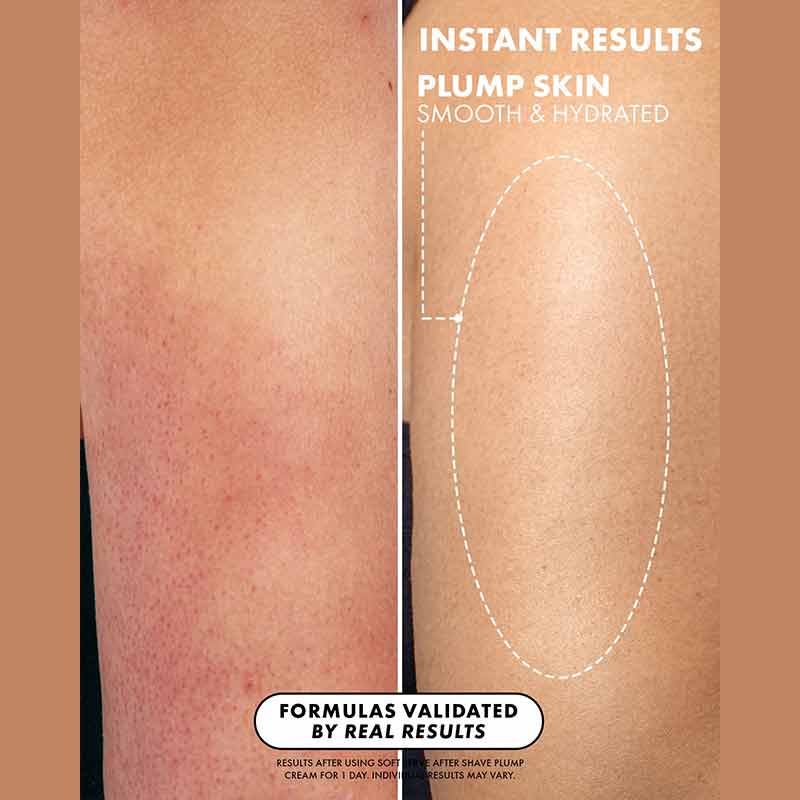 Truly Beauty Soft Serve Aftershave Plump Cream Before & After Results