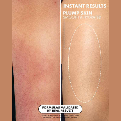 Truly Beauty Soft Serve Aftershave Plump Cream Before & After Results