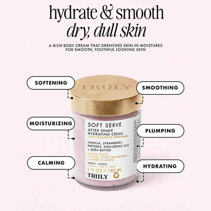 Truly Beauty Soft Serve Aftershave Plump Cream Hydrating Benefits
