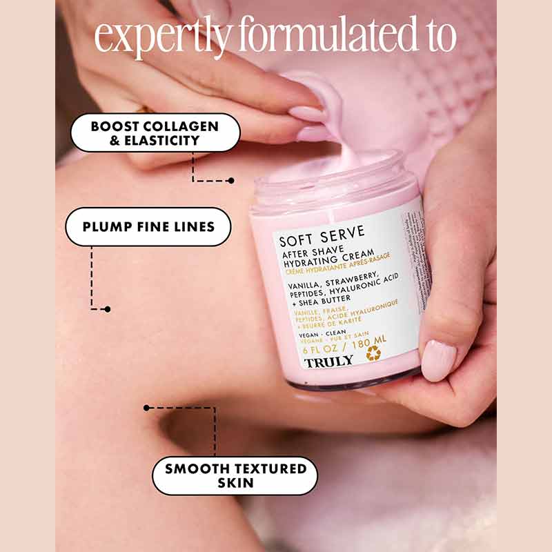 Truly Beauty Soft Serve Aftershave Plump Cream Formulation