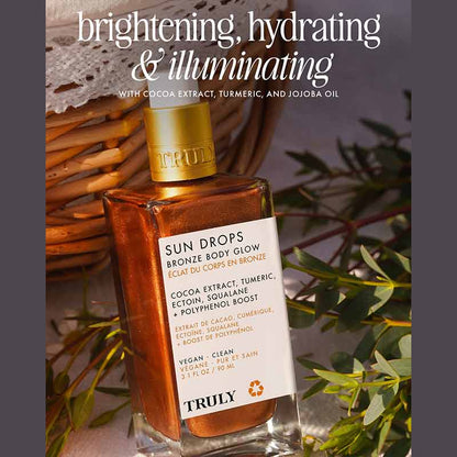 Truly Beauty Sun Drops Bronze Body Glow Oil Stylised Image