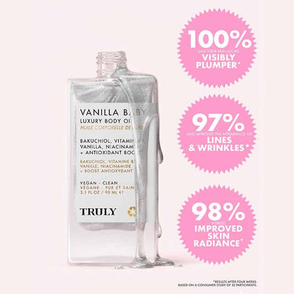 Truly Beauty Vanilla Baby Luxury Body Oil Results After 4 Weeks