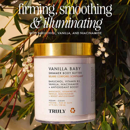Truly Beauty Vanilla Baby Shimmer Body Butter Information