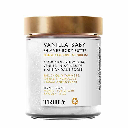 Truly Beauty Vanilla Baby Shimmer Body Butter Tub