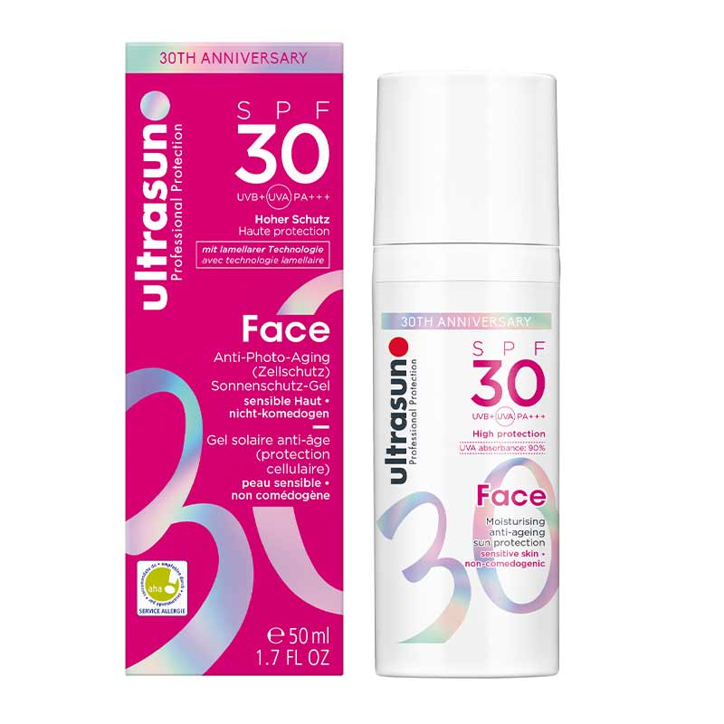 Ultrasun Anniversary Face SPF30 | anti aging photo perfection