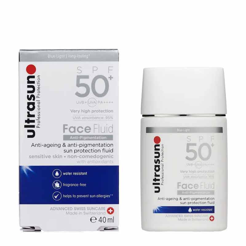 UltraSun Anti-Ageing & Anti-Pigmentation Sun Protection Face Fluid SPF50+, sensitive skin spf, high protection spf 50