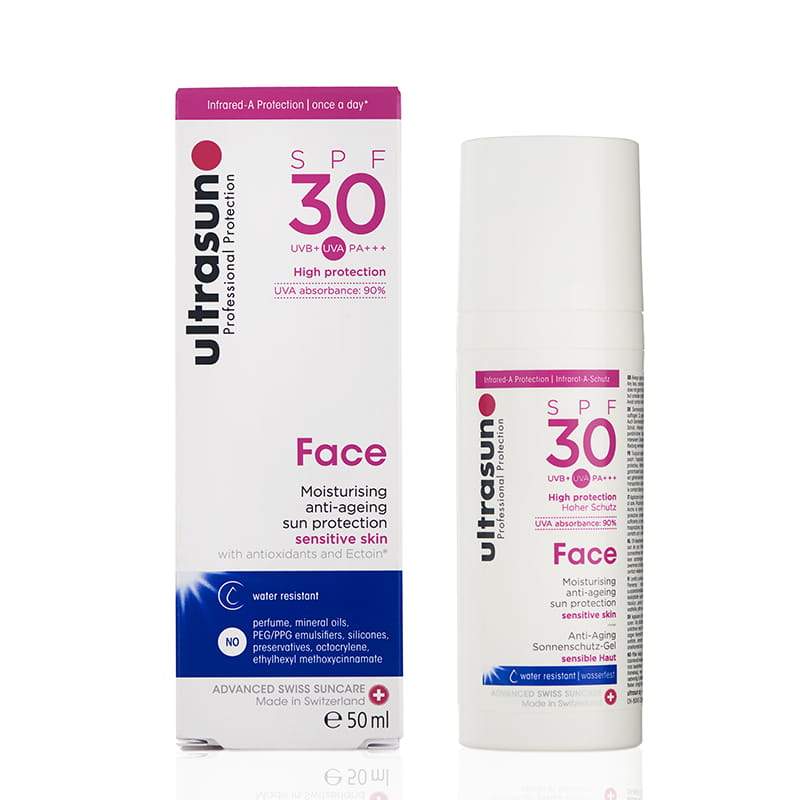 Ultrasun Face SPF 30 | sensitive skin sunscreen | anti aging face SPF