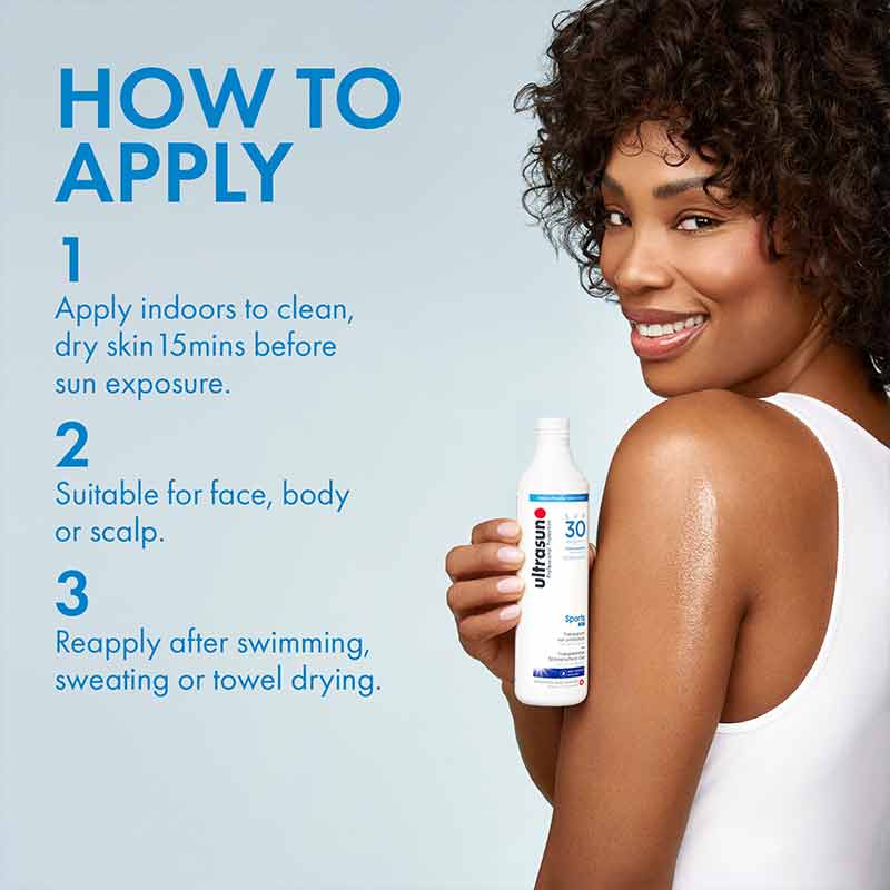 How to apply the Ultrasun Sports Gel SPF30