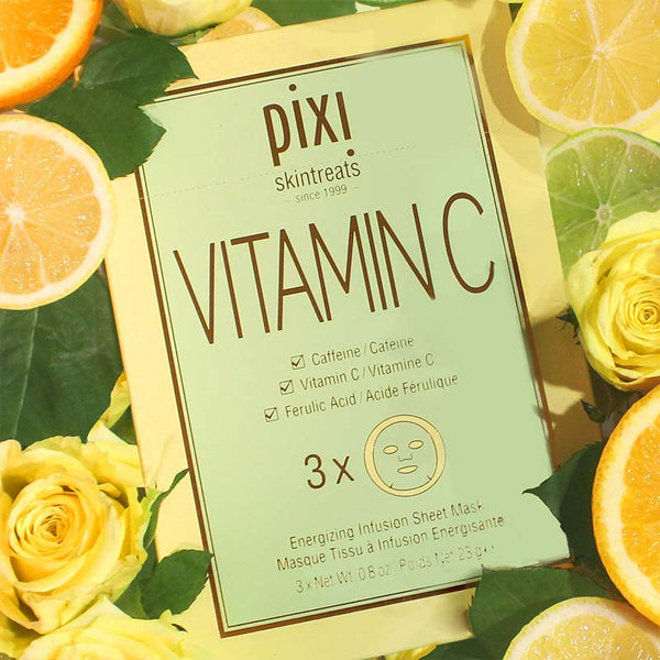 Pixi Brightening & Firming Vitamin-C Sheet Face Mask (x3)