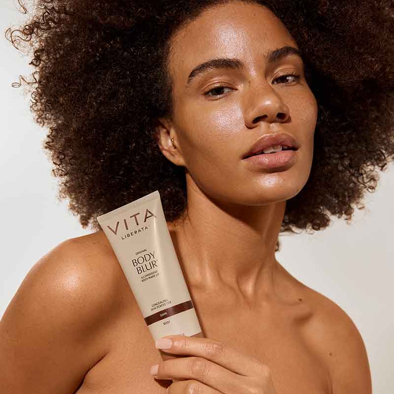 Vita Liberata Body Blur Dark, body makeup for dark skin, Dark Body Blur
