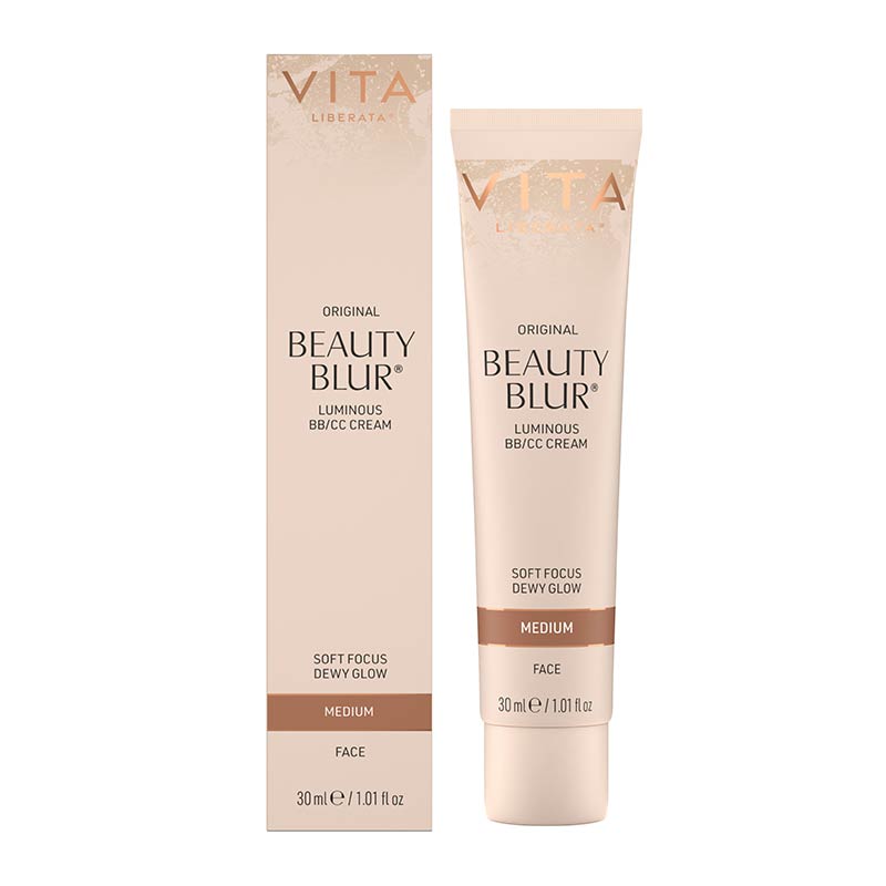 Vita Liberata Original Beauty Blur BB/CC Cream Medium, face blurring primer