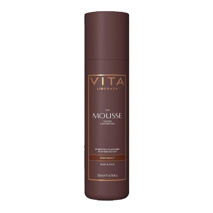 Vita Liberata Tinted Tanning Mousse Dark, dark tanning mousse, vita liberata tan foam