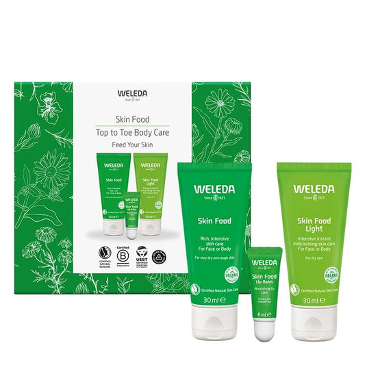 Weleda Skin Food, Lip Balm, skincare gift set