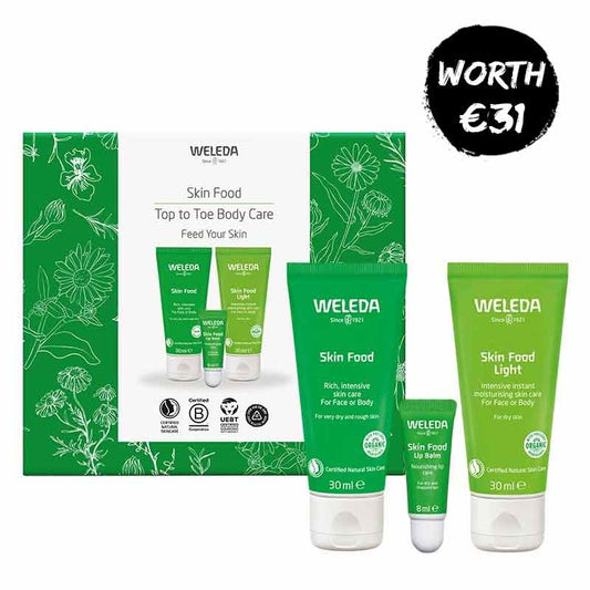 Weleda Skin Food, Lip Balm, skincare gift set
