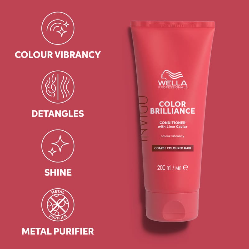 Wella Professionals | Invigo Colour Brilliance Conditioner | Coarse Coloured Hair | colour treated hair | coarse hair | detangling conditioner | dull hair