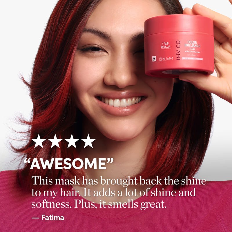 Wella Professionals | Invigo Colour Brilliance Mask | Fine to Medium Coloured Hair | hair mask | Wella reviews 