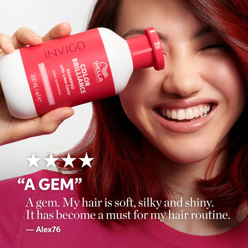 Wella Professionals | Invigo Colour Brilliance Shampoo | Fine to Medium Coloured Hair | wella shampoo reviews | professional haircare
