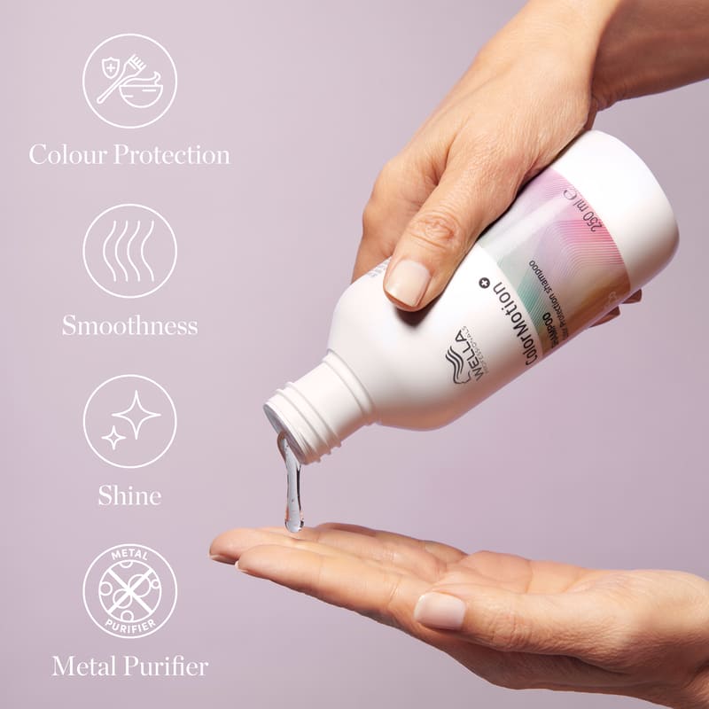 Wella Professionals | Colour Motion | Shampoo | colour protection |  smoothness | shiny hair | damaged coloured hair | colour care shampoo
