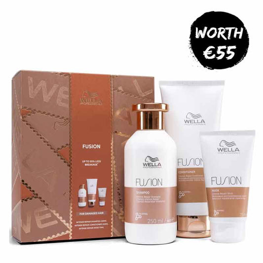 Wella Professionals Fusion Gift Set, professional haircare for damaged hair, hair gift set