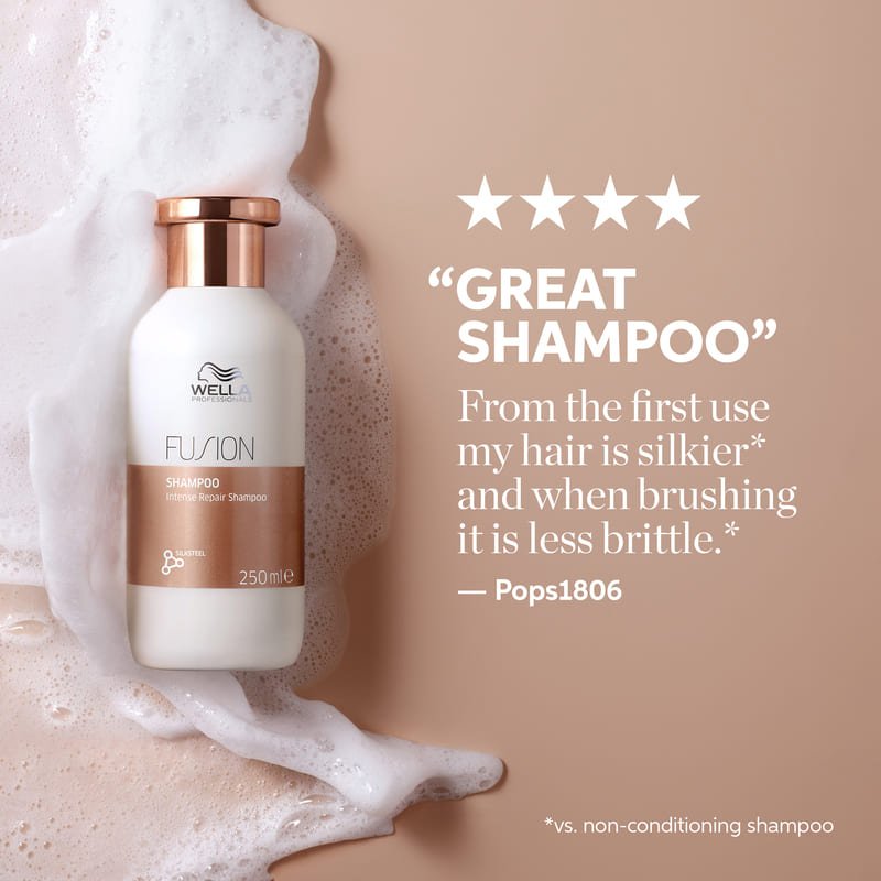 Wella Professionals | Fusion Intense Repair Shampoo | wella reviews