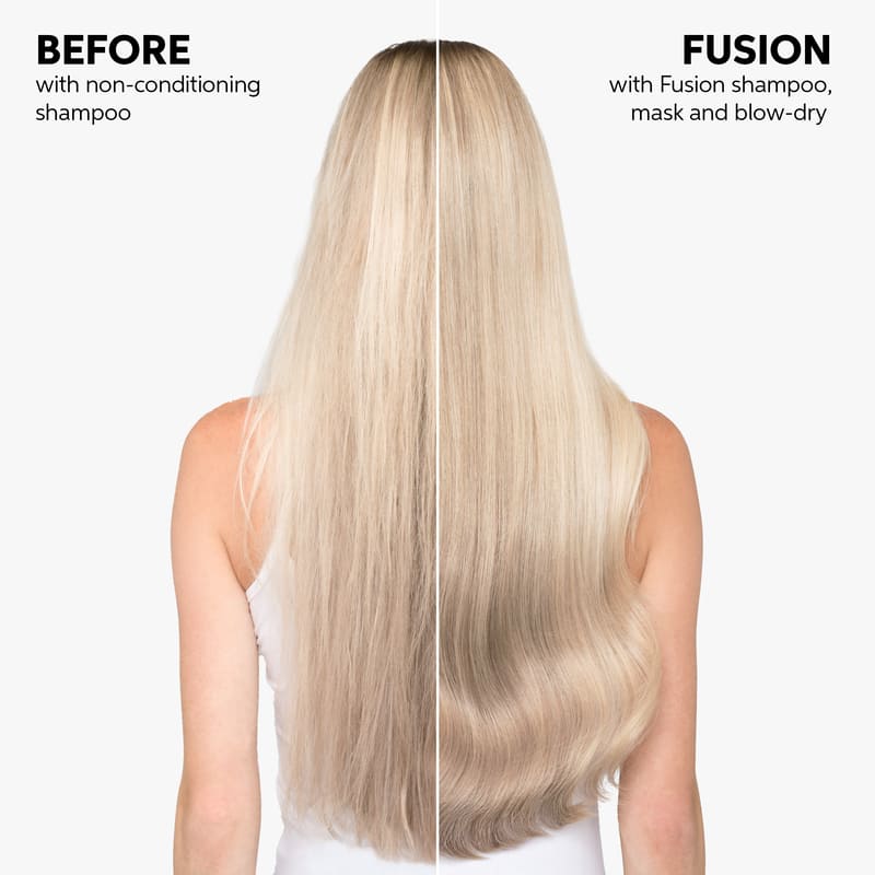 Wella Professionals | Fusion Intense Repair Shampoo | professional shampoo | before & after | smoothing shampoo