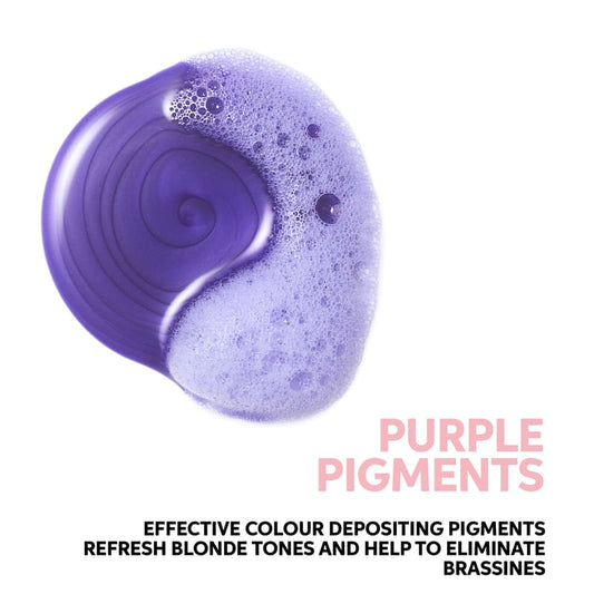 Wella Professionals | Invigo Blonde Recharge Shampoo | purple pigmented shampoo | anti-brassiness shampoo | cool toned blonde | highlighted hair | natural blonde 