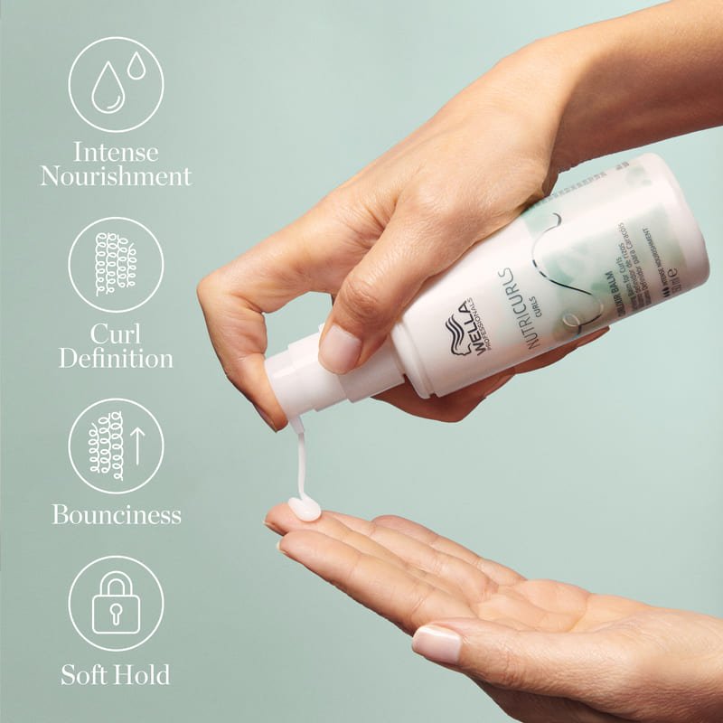 Wella Professionals | Nutricurls | Curlixir Balm | intense nourishment for curls | defined curls | bouncy curls | soft hold
