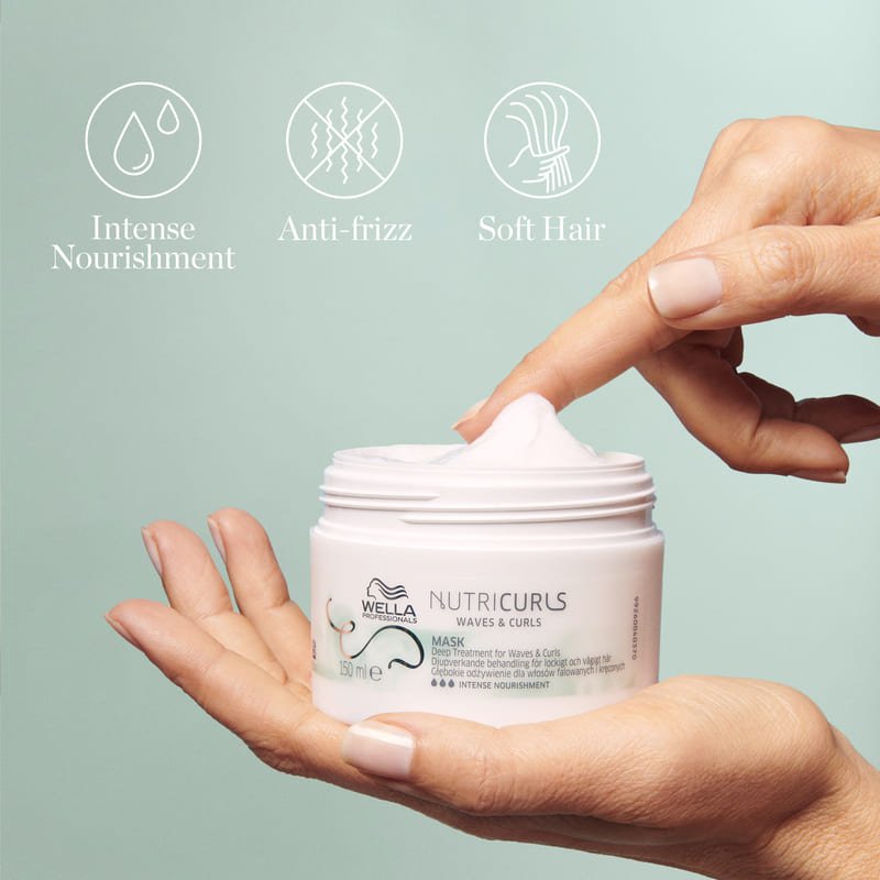 Wella Professionals | Nutricurls | Mask | intense nourishment for curls | anti-frizz hair mask | frizz free curls | soft curls