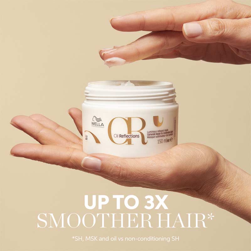Wella Professionals | Oil Reflections | Luminous Reboost Mask | dry hair | hair mask for frizzy hair | smoothing hair products | shiny hair