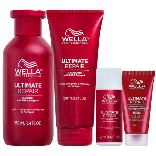 Wella Professionals | Ultimate Repair | Shampoo & Conditioner | travel sized haircare | for damaged hair