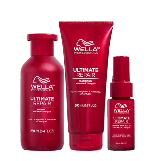 Wella Professionals Ultimate Repair Shampoo, Wella Professionals Ultimate Repair Conditioner, Treatments for damaged hair